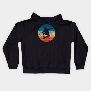 Skateboarding  Skateboarder Sunset Kids Hoodie